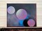 Galaxy inspired eclipse planets blue purple pink 8 in by 10 in spray painting product 1